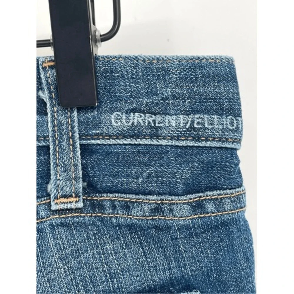 Current Elliot Jeans Women's Size 25 Straight Leg‎ Blue Acid Wash Low Rise